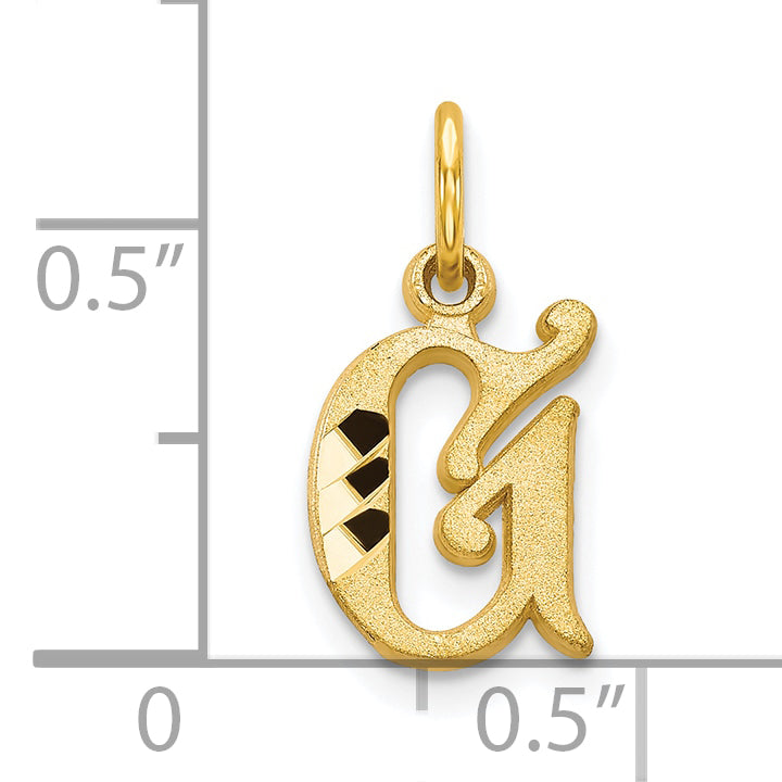 10k Initial G Charm