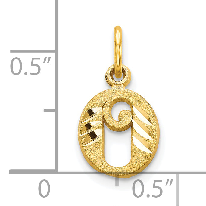 10k Initial O Charm