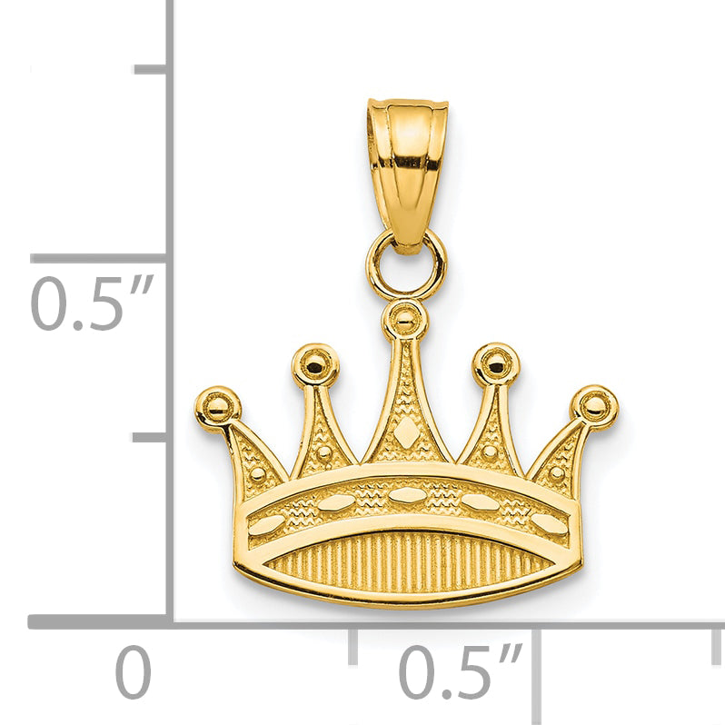 10k Crown Charm