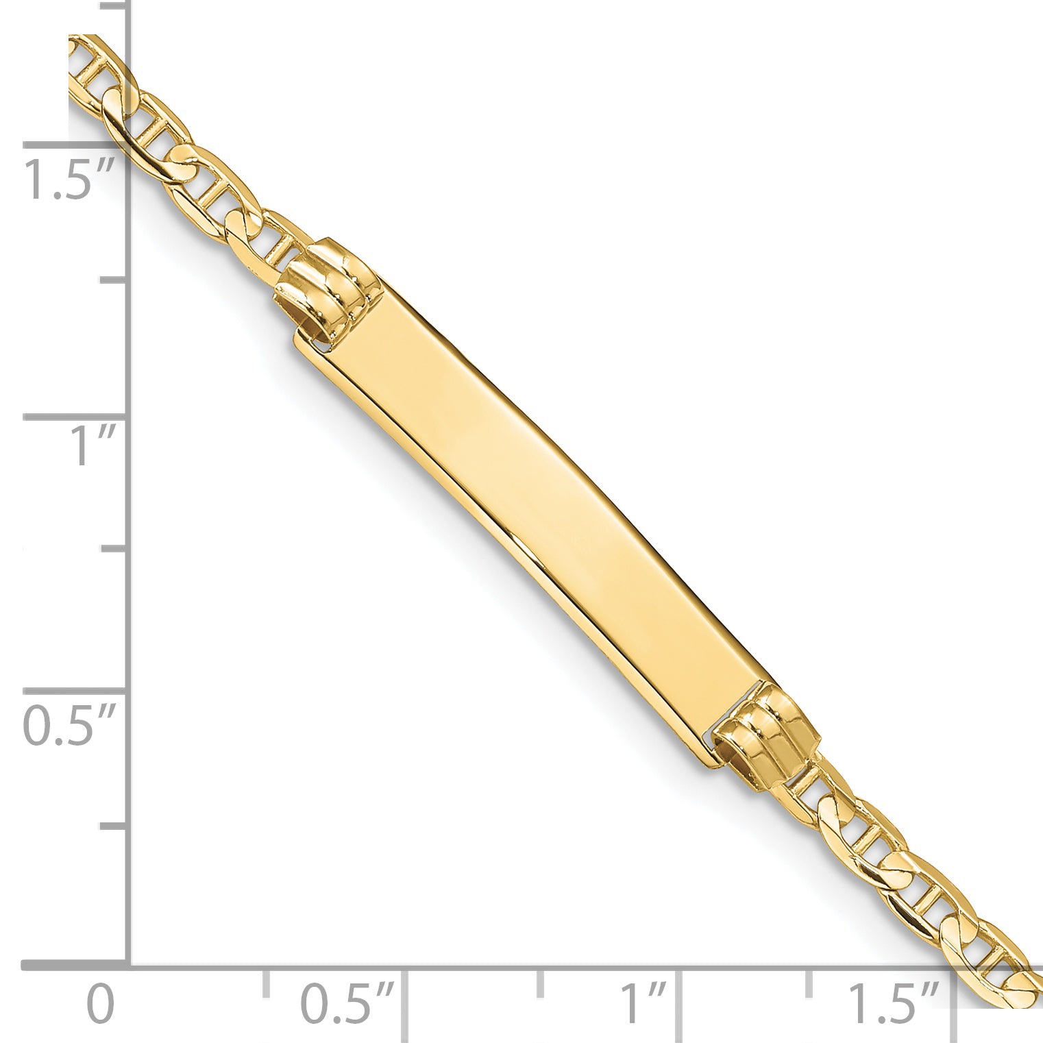 10k Anchor Link ID Bracelet