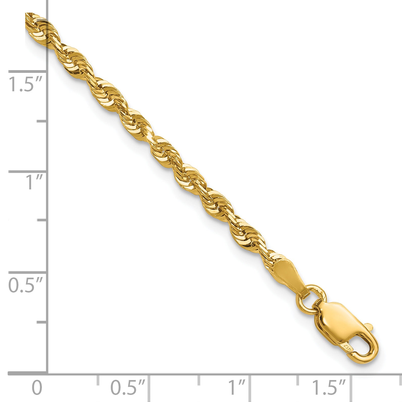 10k 2.75mm Extra-Light D/C Rope Chain