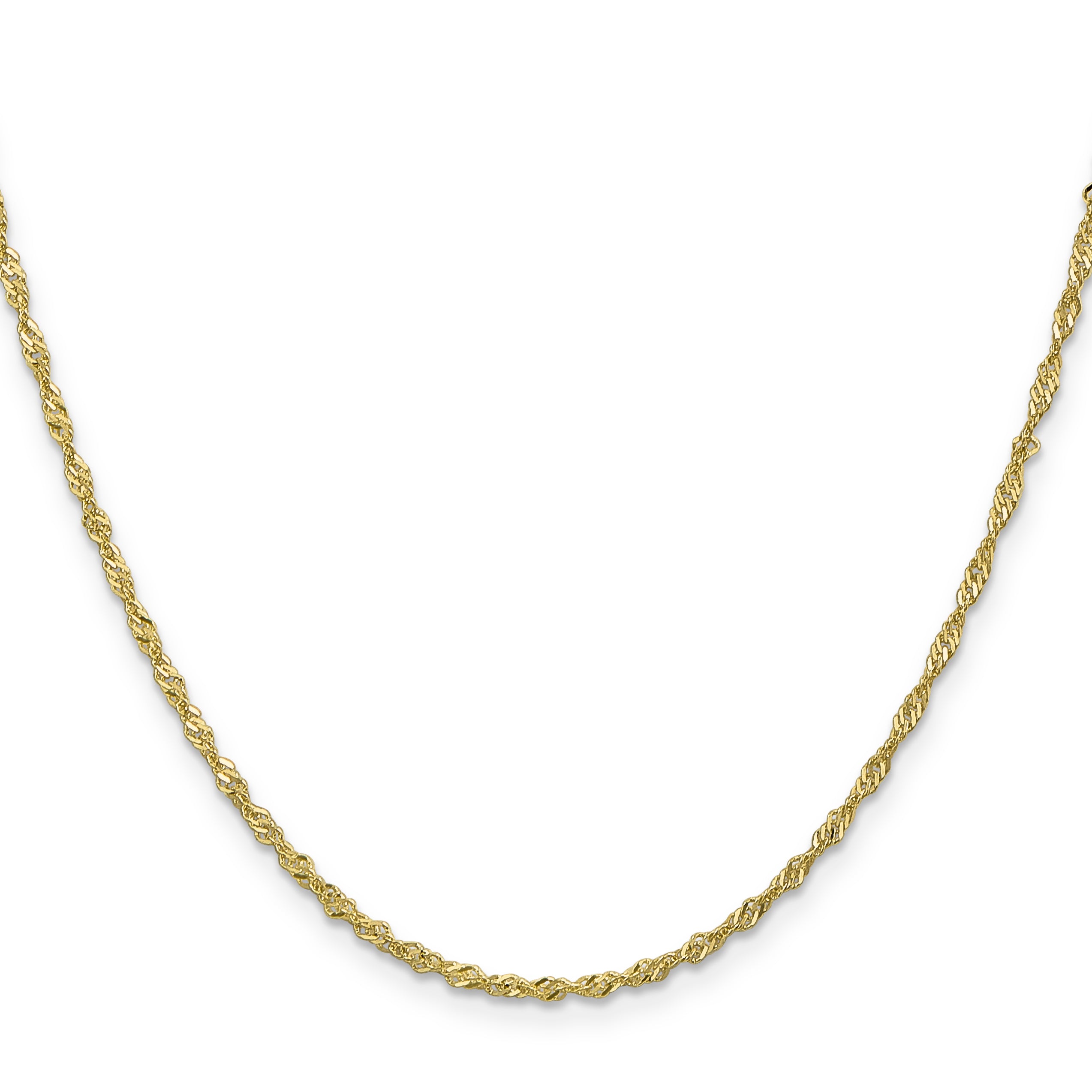 10k 1.7mm Singapore Chain