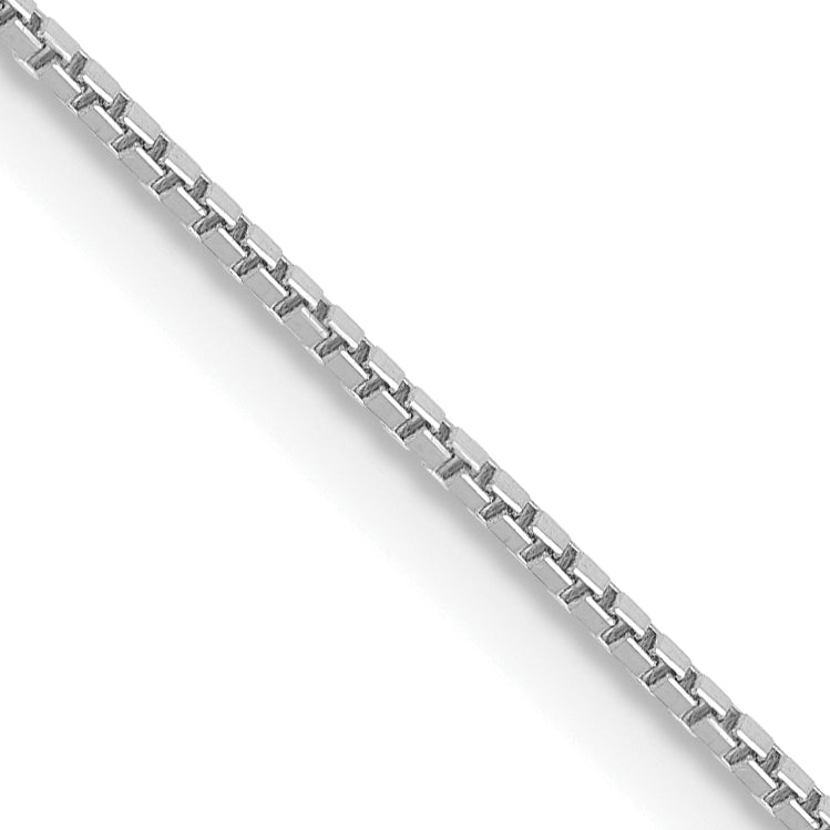 10k White Gold .9mm Box Chain