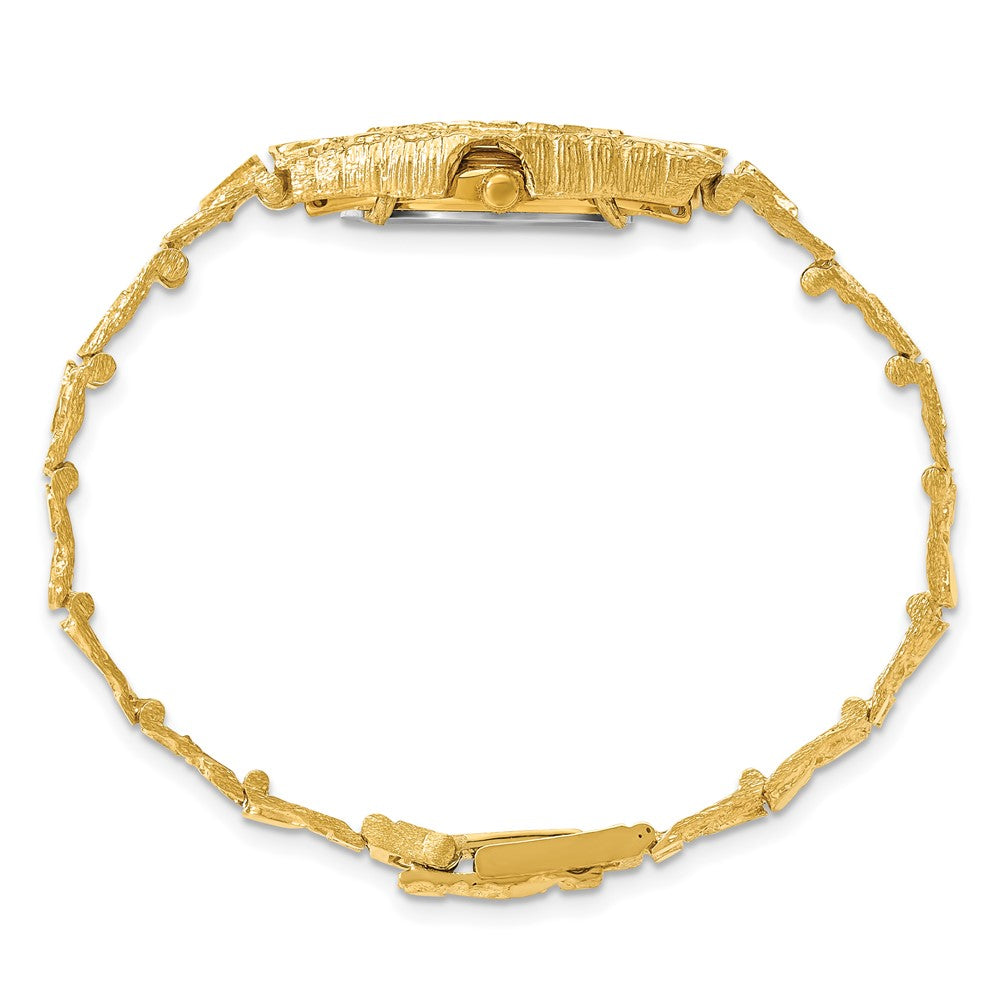 10k Black 22mm Dial Nugget Watch