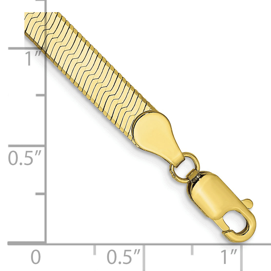 10K 5Mm Silky Herringbone Chain