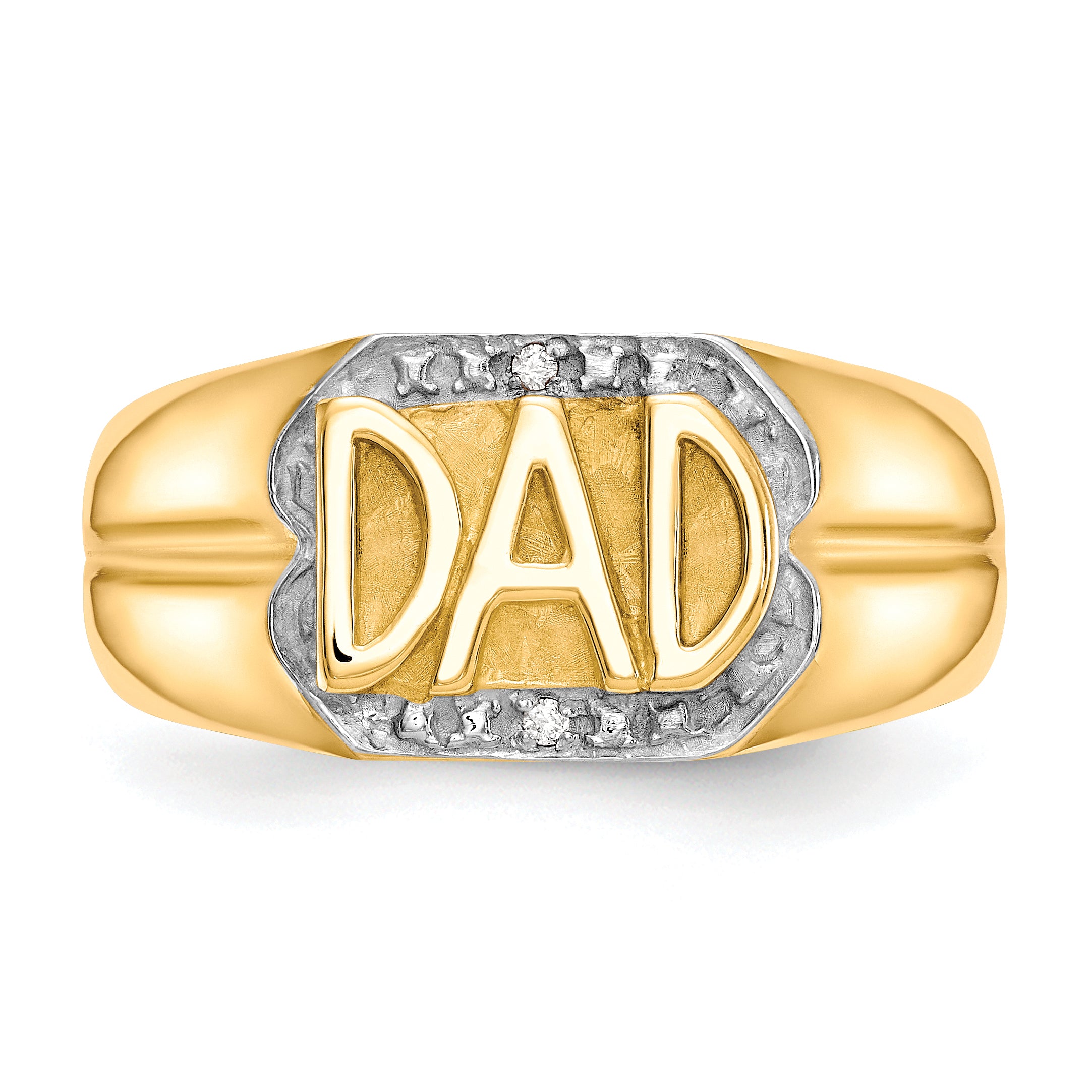 10k Men's Diamond DAD Ring