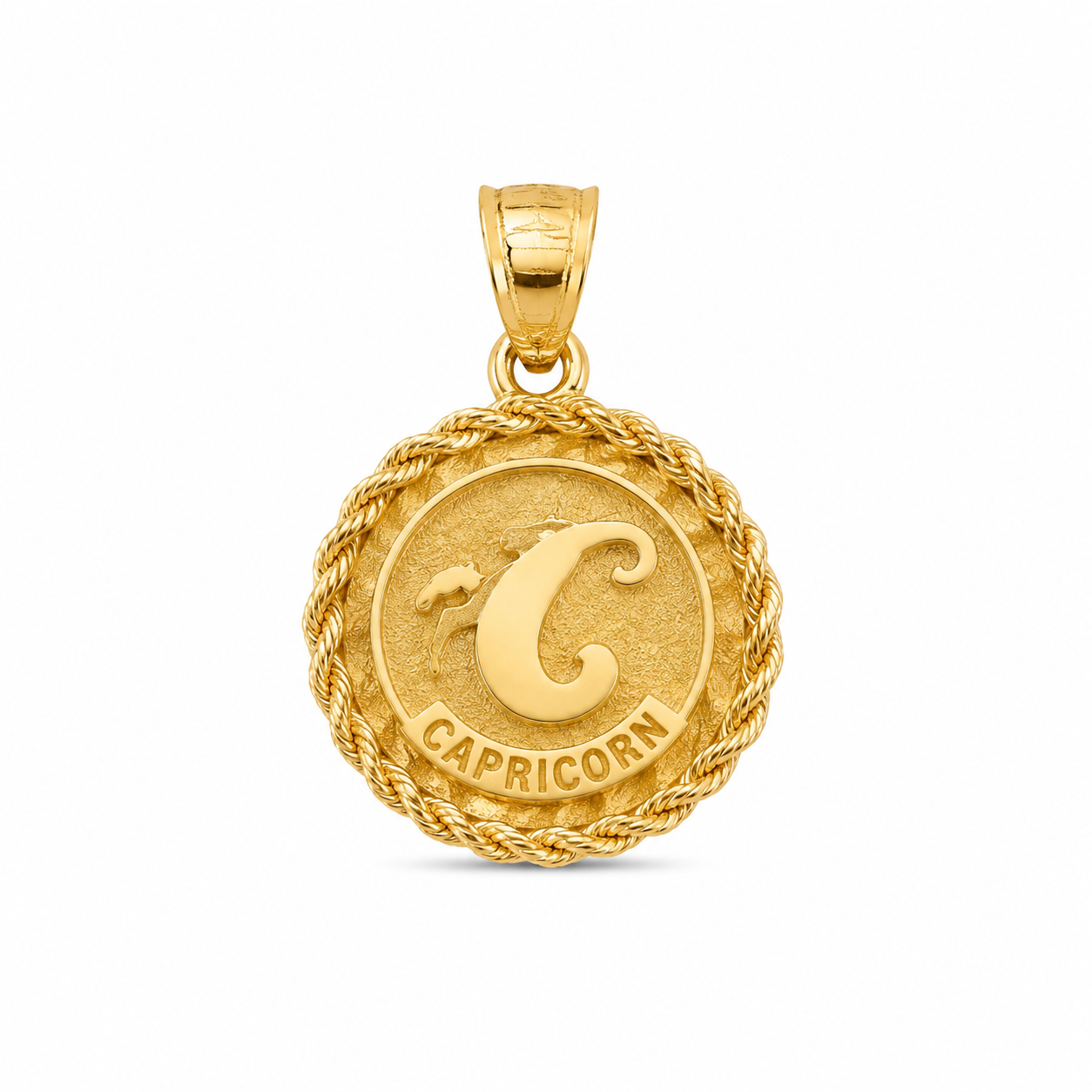 10KT Yellow Gold Capricorn Pendant [A2P5]