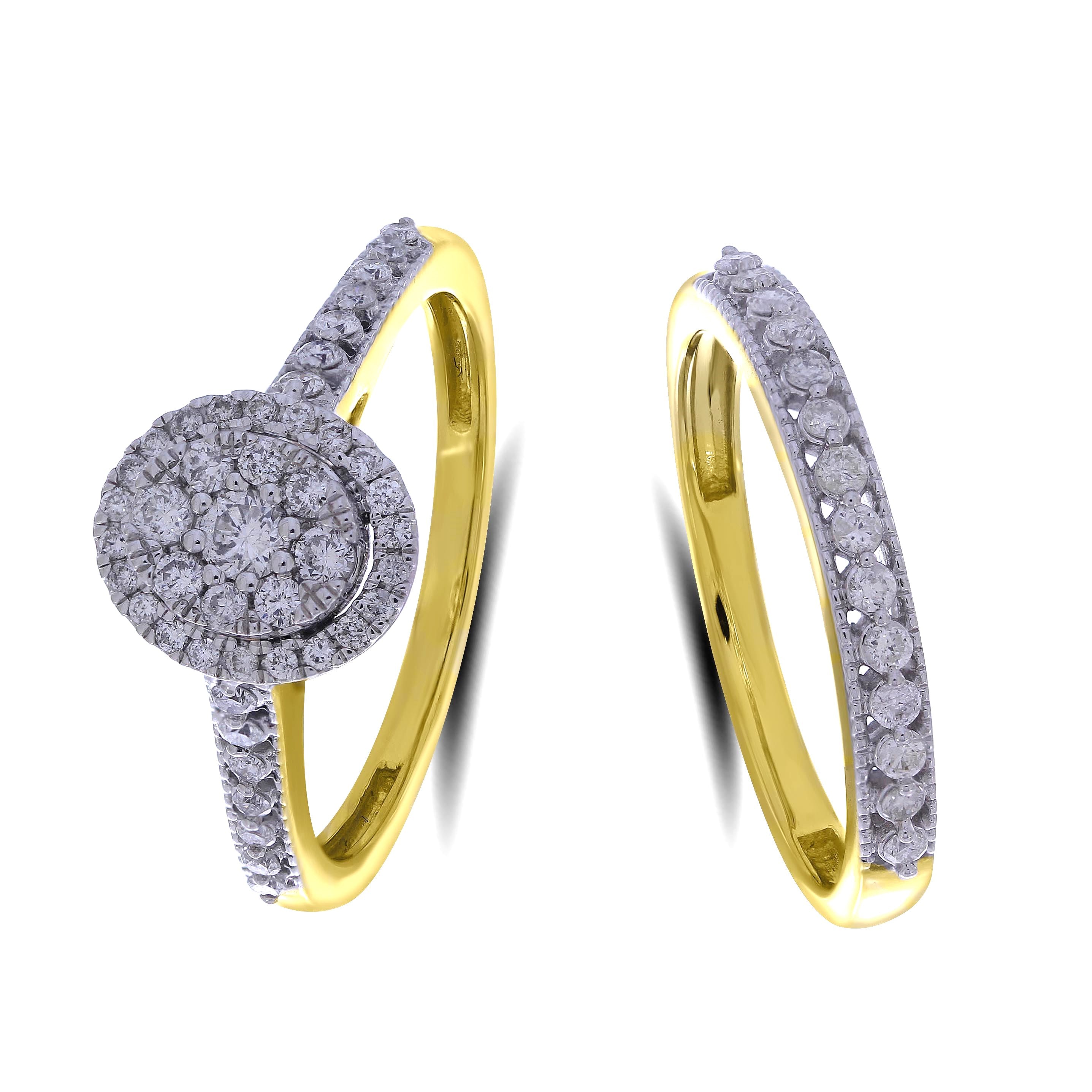 14K Yellow 0.64Ct D-Ladies Ring