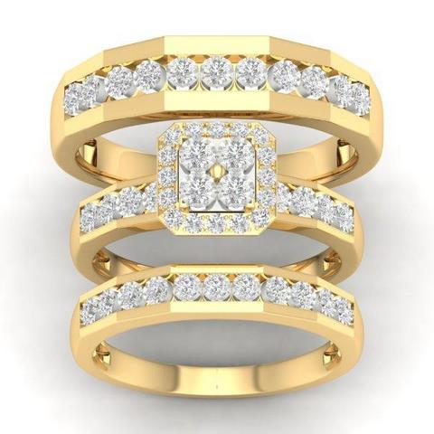 10K Yellow 0.25Ct D-Ladies Ring