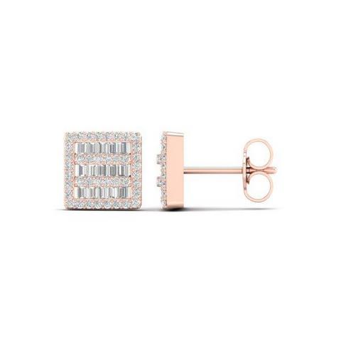 10K Pinkspl Price:  0.50Ct D-Earring Bag/Rds