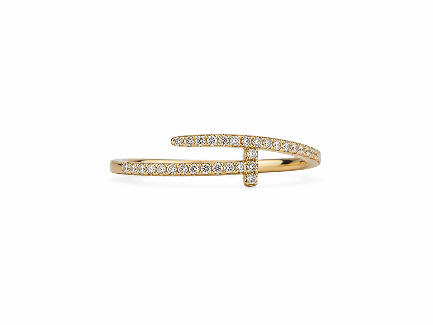 18KT Yellow Gold 0.16 CTW Diamond Ring [A1B1 - K1TH]