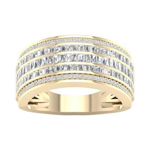 10K Yellow 1.33Ct D-Mens Bands