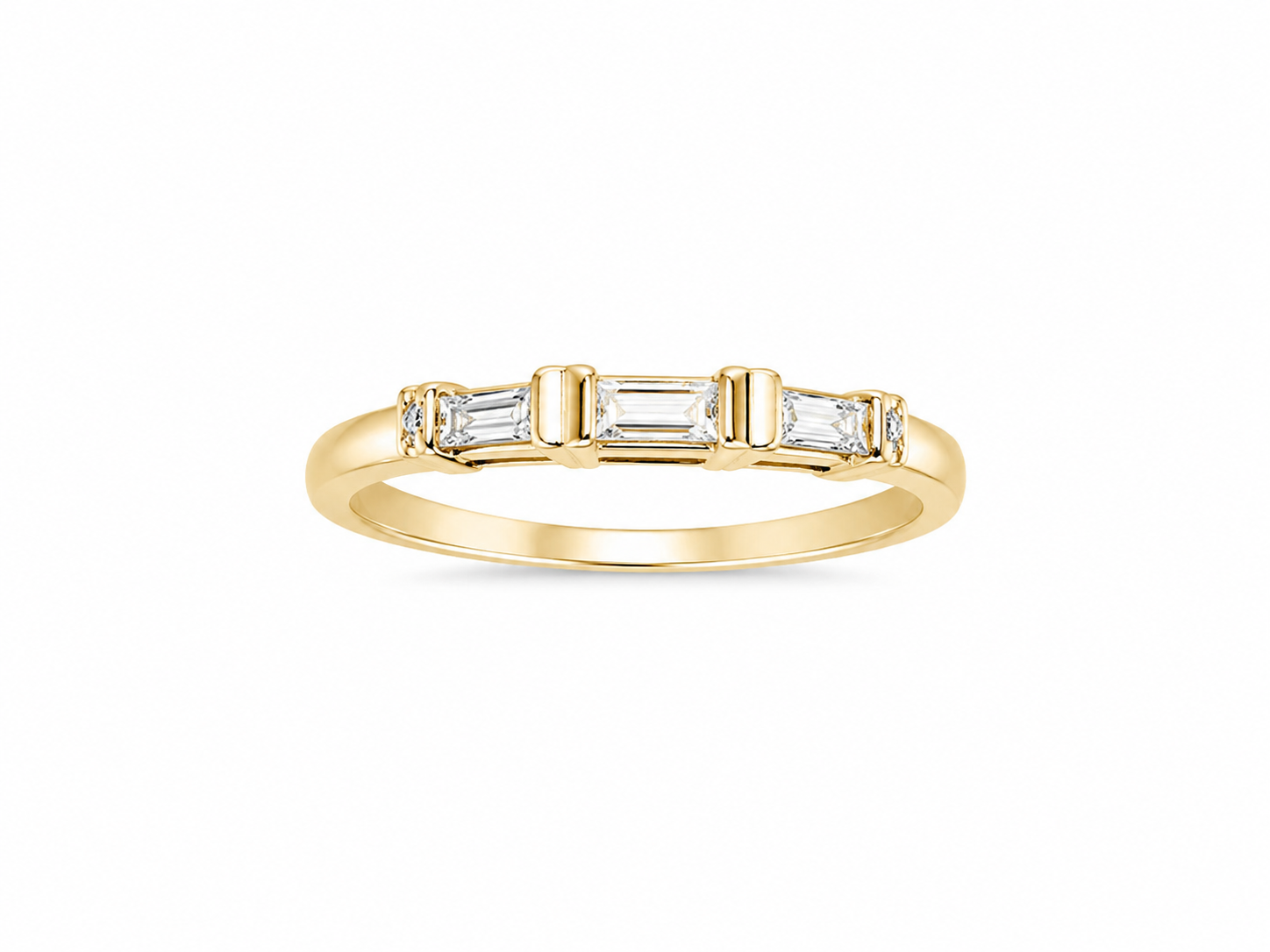 10KT Yellow Gold 0.13 CTW Diamond Ring [A1B7 - K8H00]