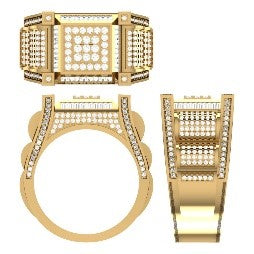 10K Yellow 1.52Ct D-Mens Ring