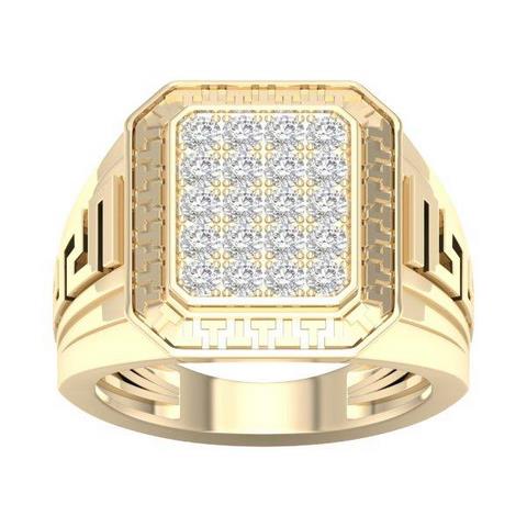 10K Yellow 0.75Ct D-Mens Ring