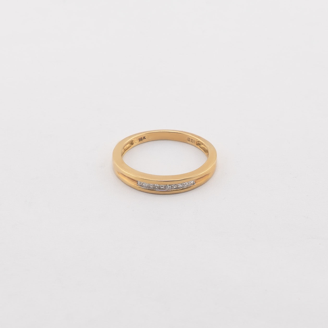 18KT Yellow Gold 0.10 CTW Diamond Ring [A3B0 - K21H00]
