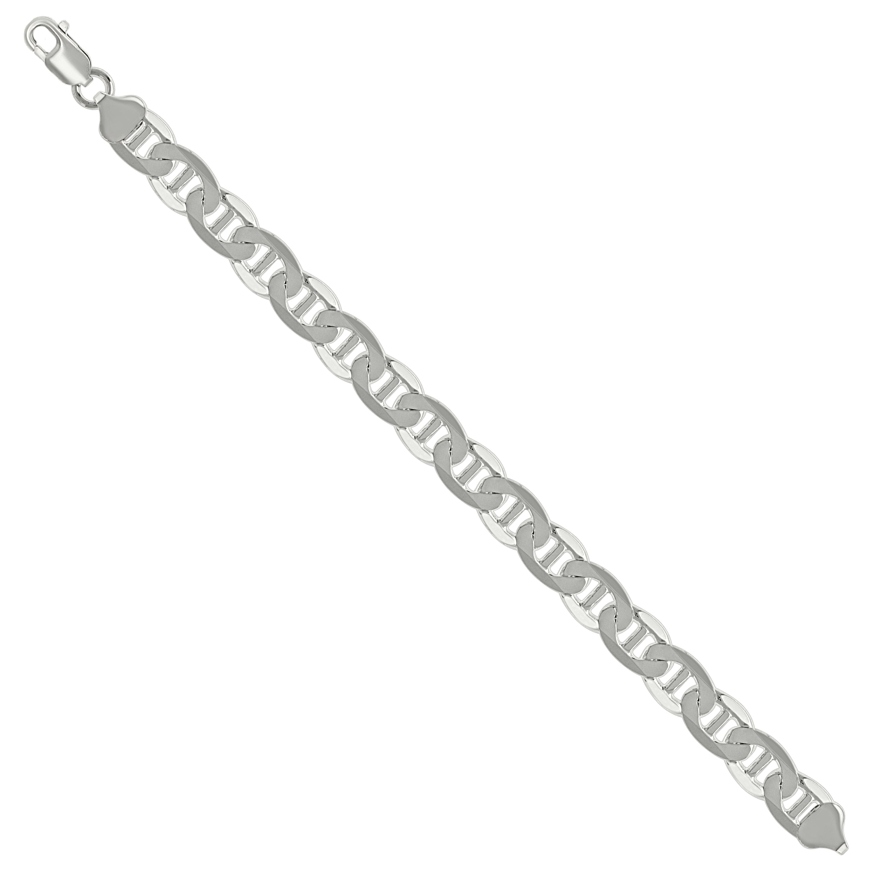 925 Sterling Silver Solid Classic Mariner Silver Chain 060 2mm