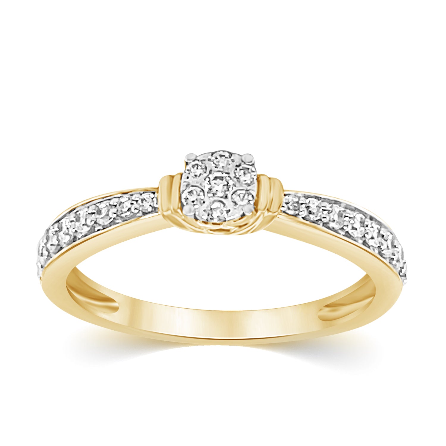 10K Yellow 0.30Ct D-Ladies Rings