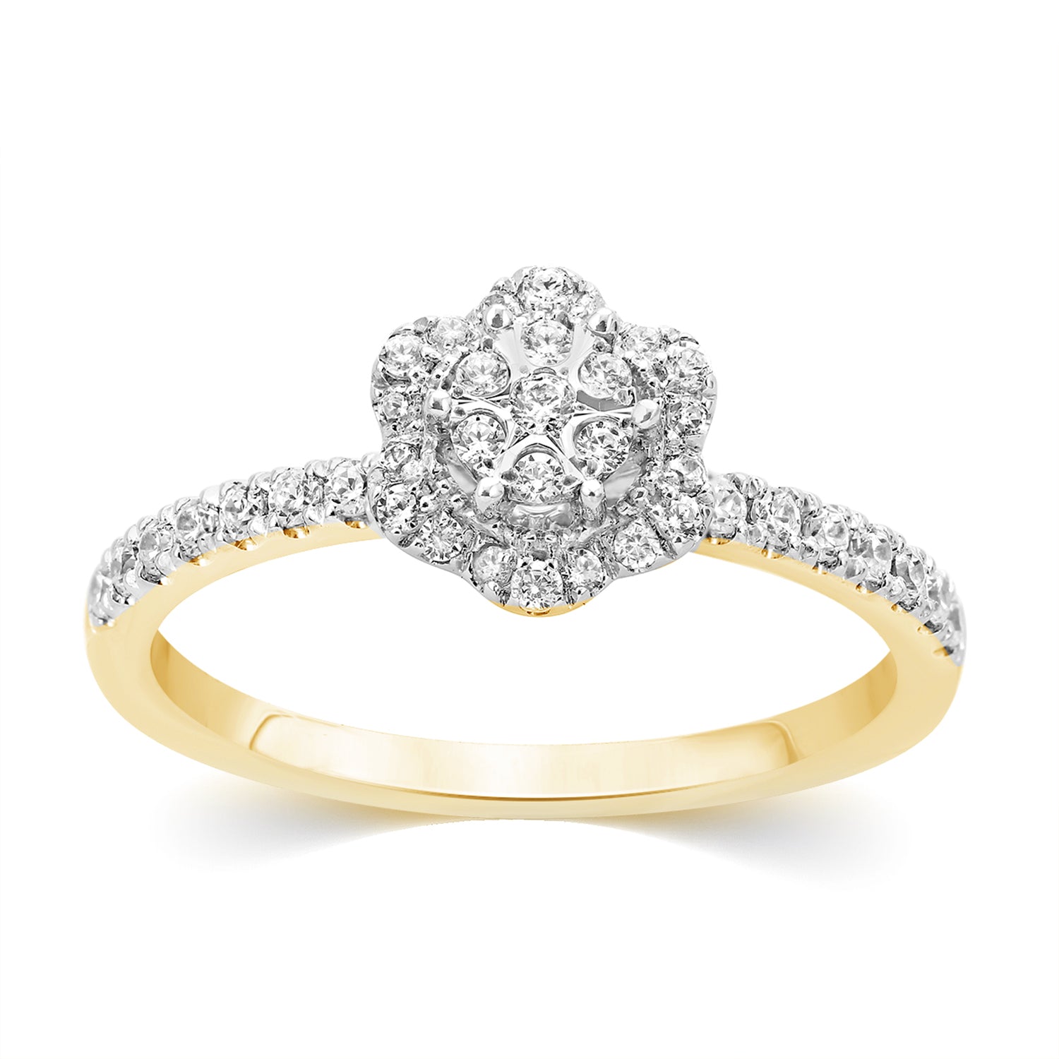 10K Yellow 0.32-0.33Ct D-Ladies Rings