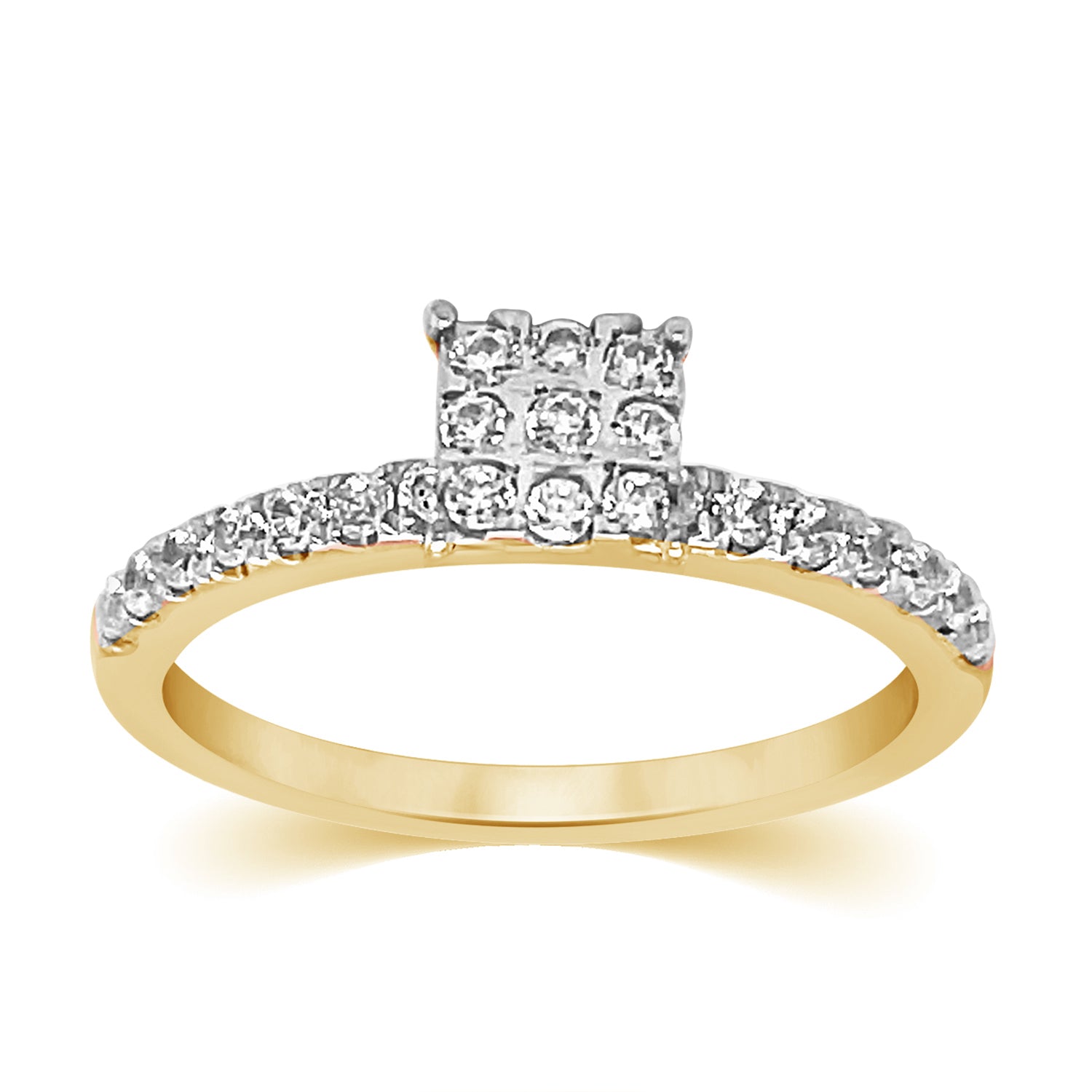 10K Yellow 0.37-0.38Ct D-Ladies Rings