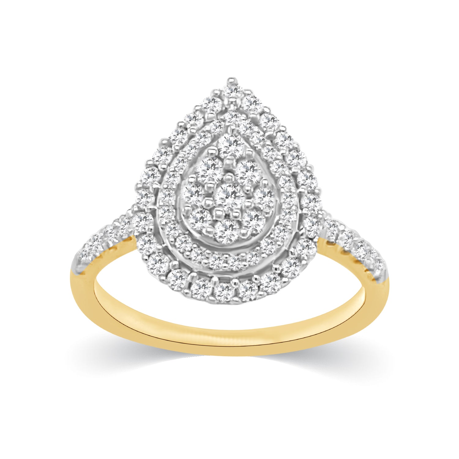 10K Yellow 0.70Ct D-Ladies Rings