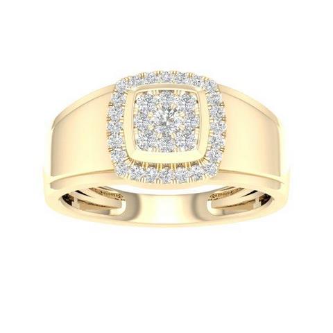 10K Yellow 0.50Ct D-Mens Rings