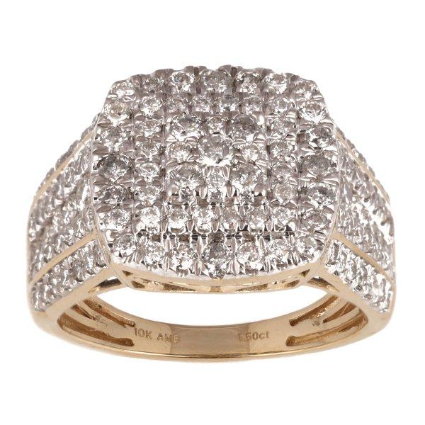 10K Yellow 3.69-3.75Ct  D-Mens Rings