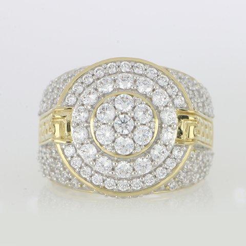 10K Yellow 3.00Ct D-Mens Rings
