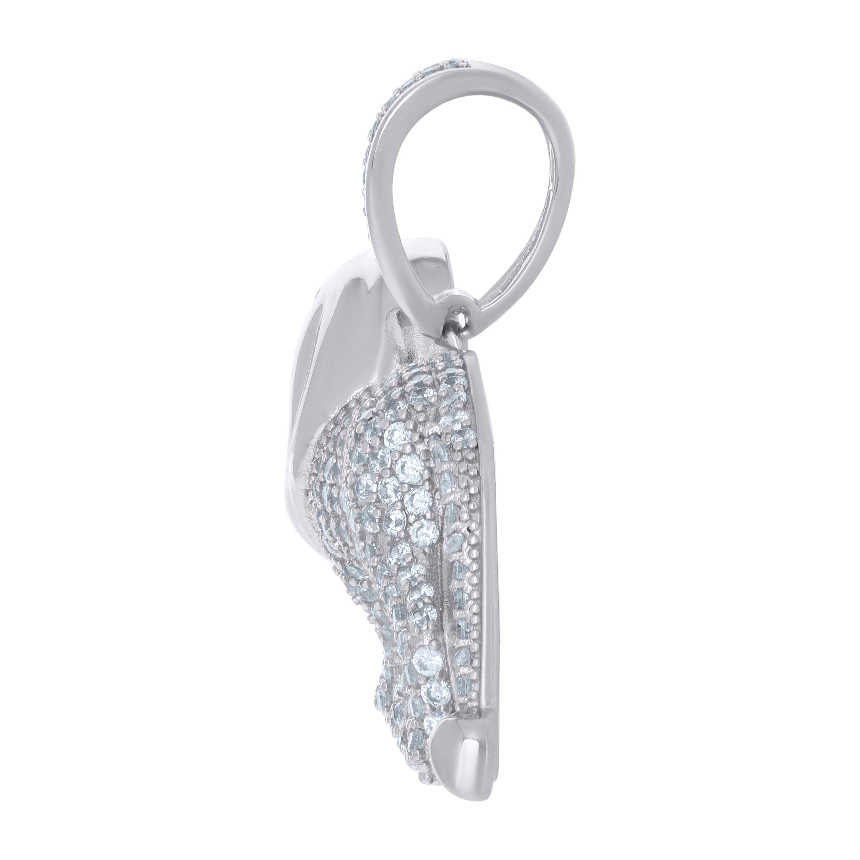 925 Sterling Silver Mens Cubic-Zirconia Leo/Lion Animal Zodiac Sign/Wildlife Charm Pendant