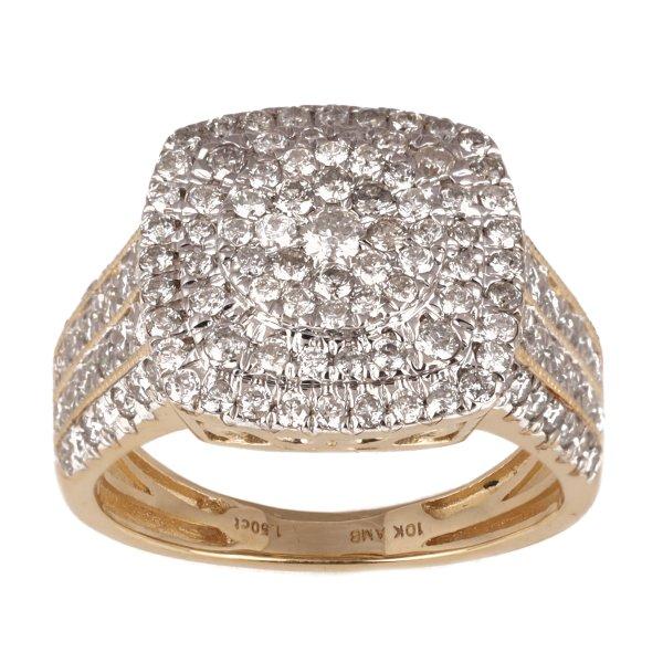 10K Yellow 1.50Ct D-Ladies Rings