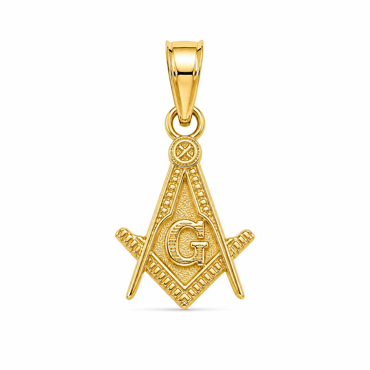 10KT Yellow Gold Masonic Pendant [A0B9]