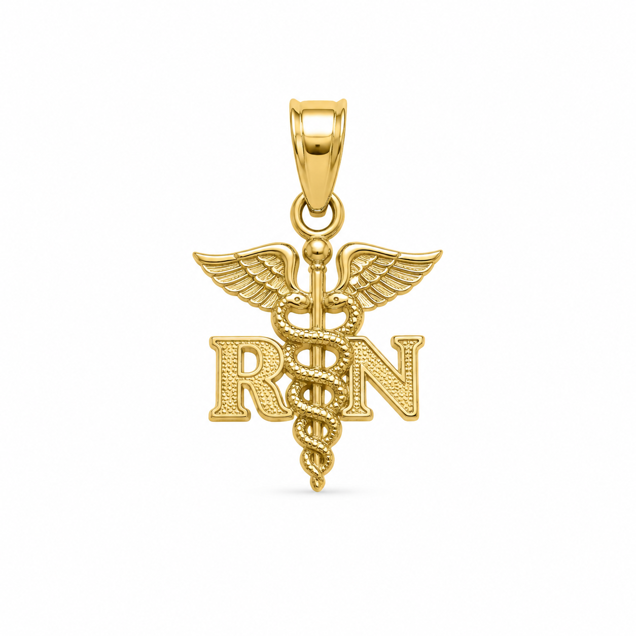 10KT Yellow Gold RN Pendant [A1P3]