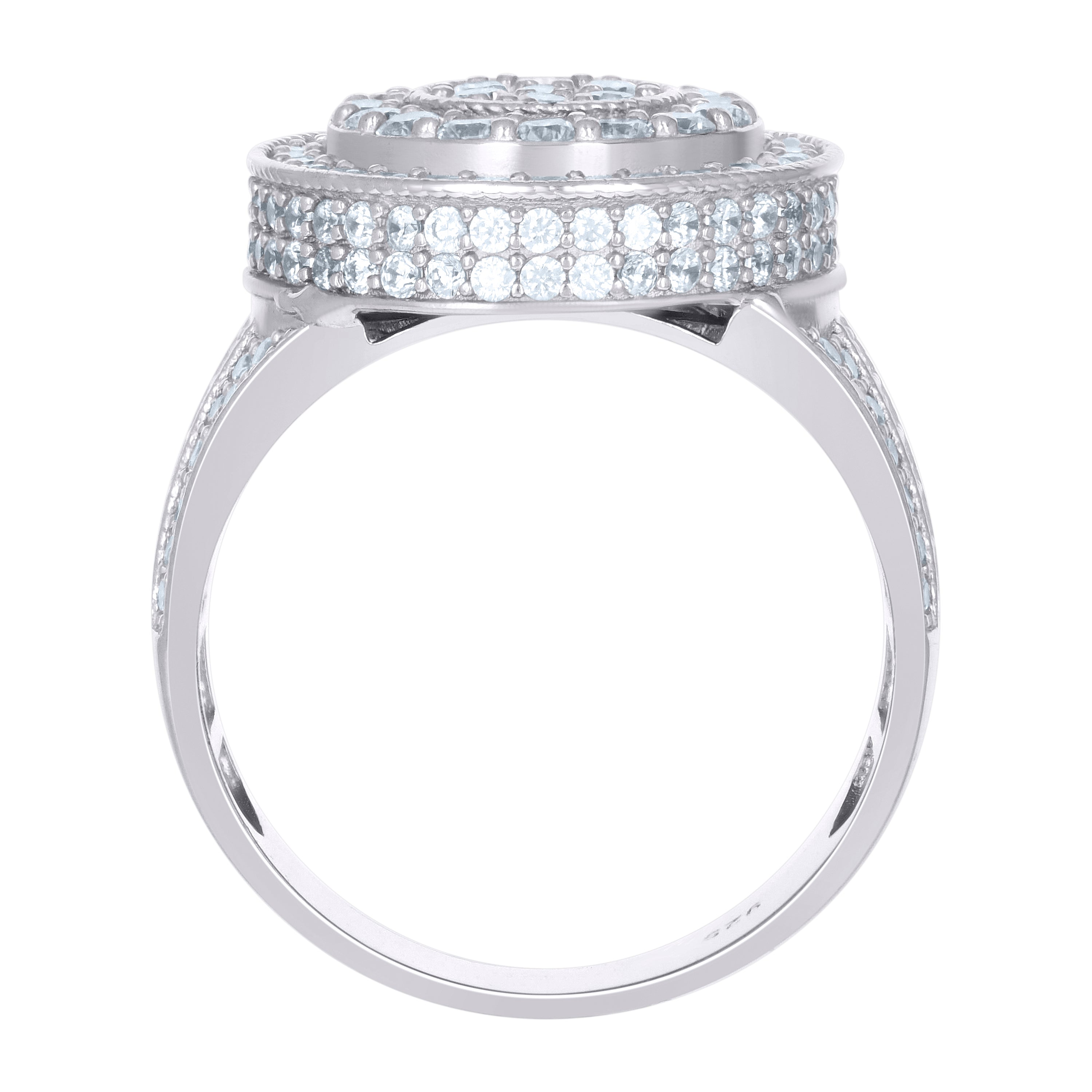 925 Sterling Silver Mens Cubic-Zirconia Fashion Ring