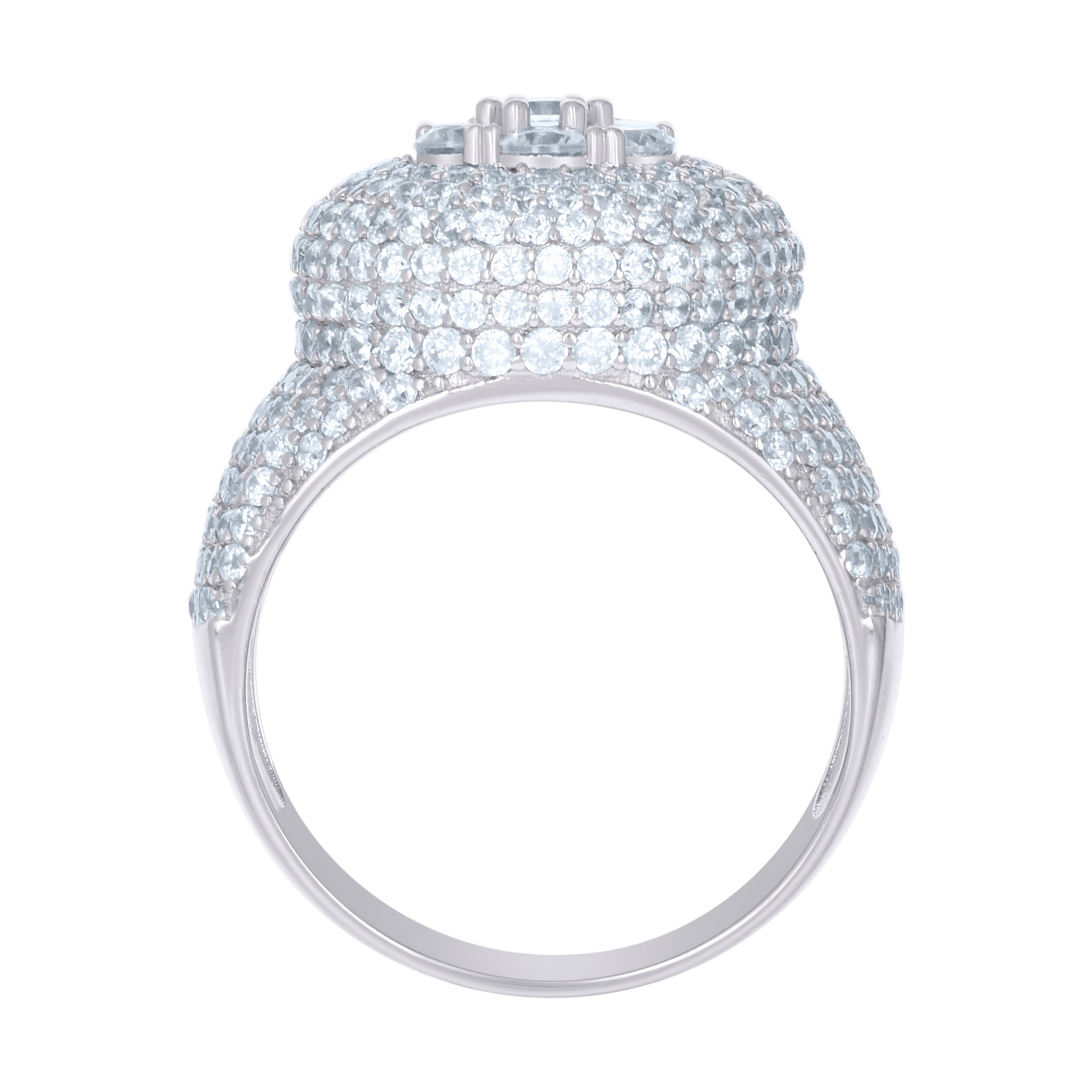 925 Sterling Silver Mens Cubic-Zirconia Fashion Ring