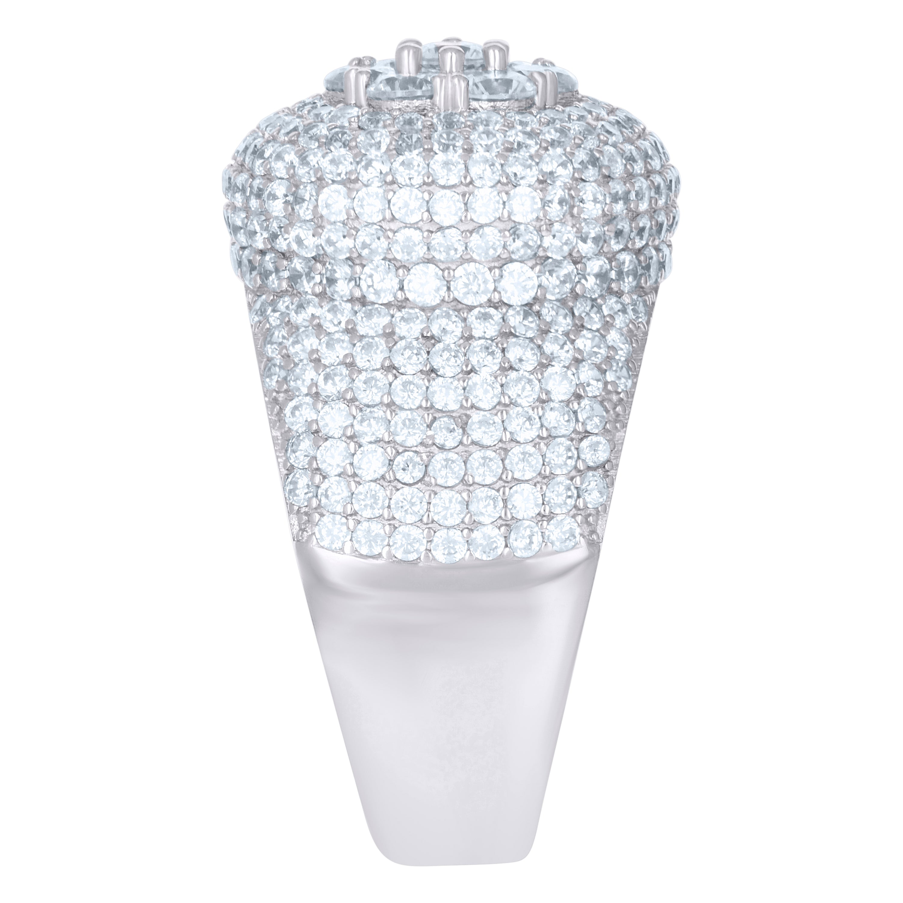 925 Sterling Silver Mens Cubic-Zirconia Fashion Ring