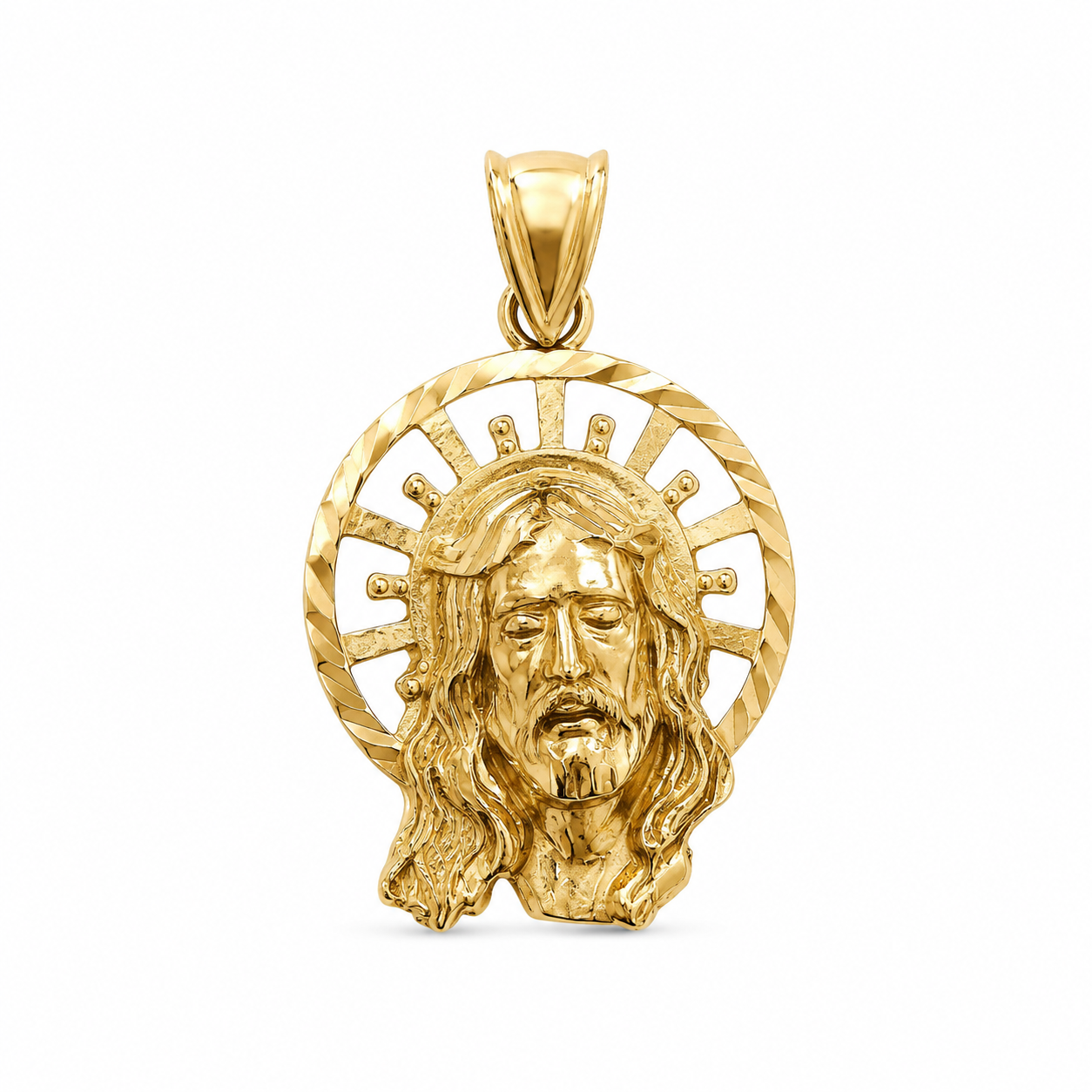 10KT Yellow Gold Jesus Pendant [A2B2]