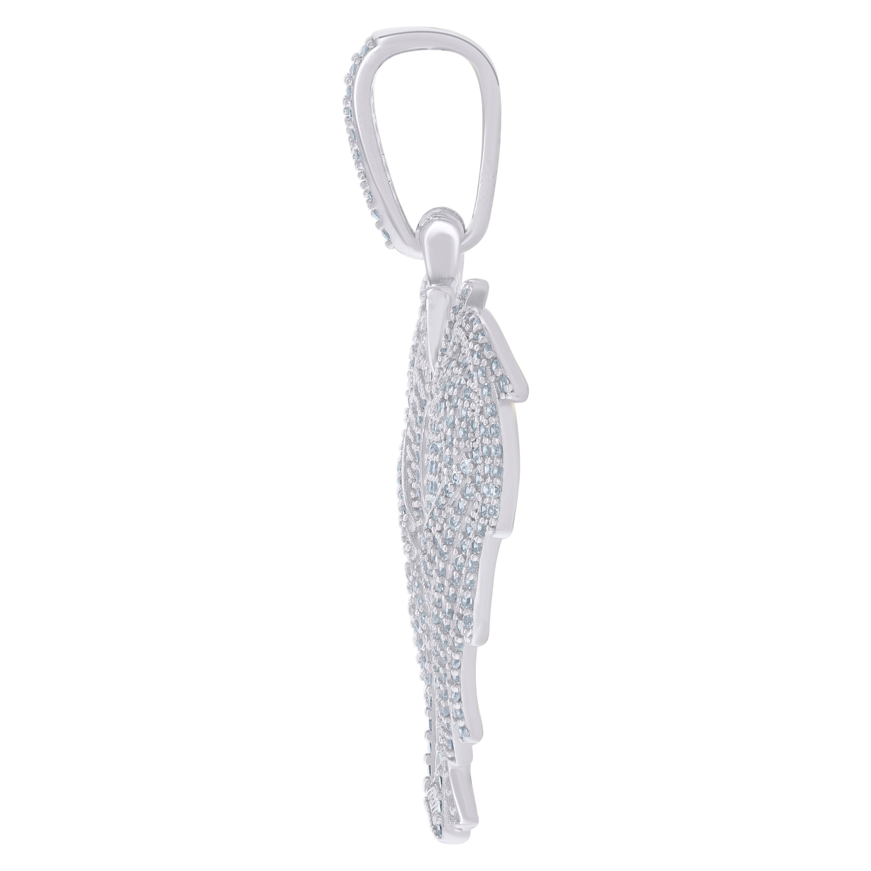925 Sterling Silver Mens Cubic-Zirconia Flying Dog Tag Fashion Picture Frame Charm Pendant