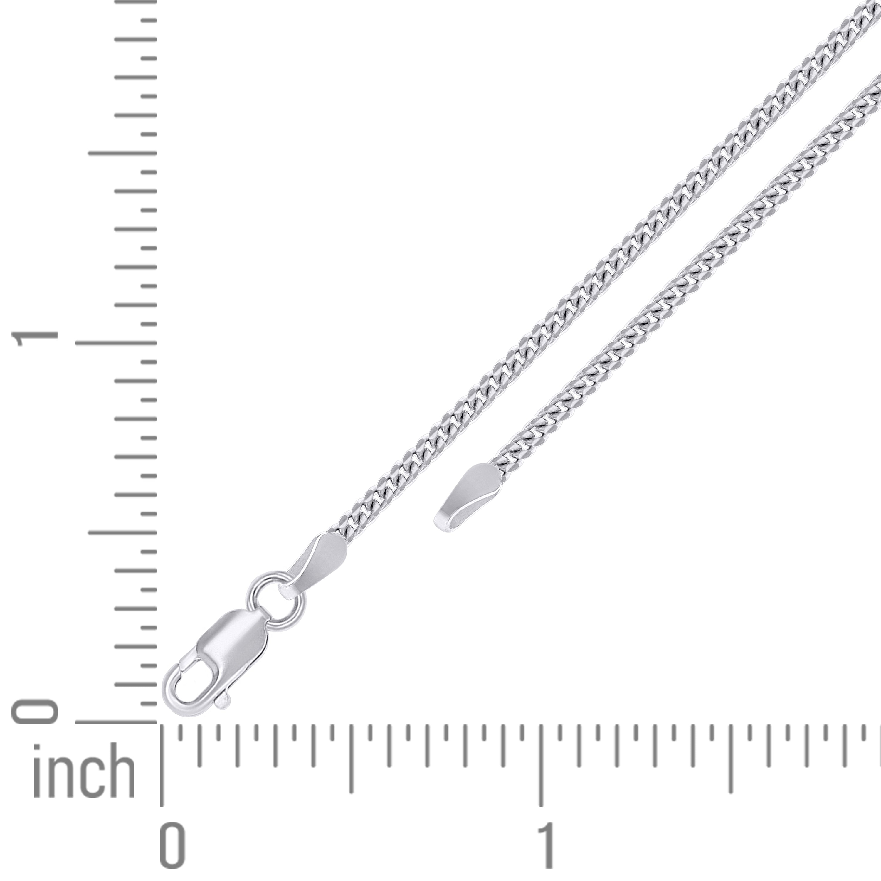 925 Sterling Silver Solid Miami Cuban Chain Silver 060 2mm