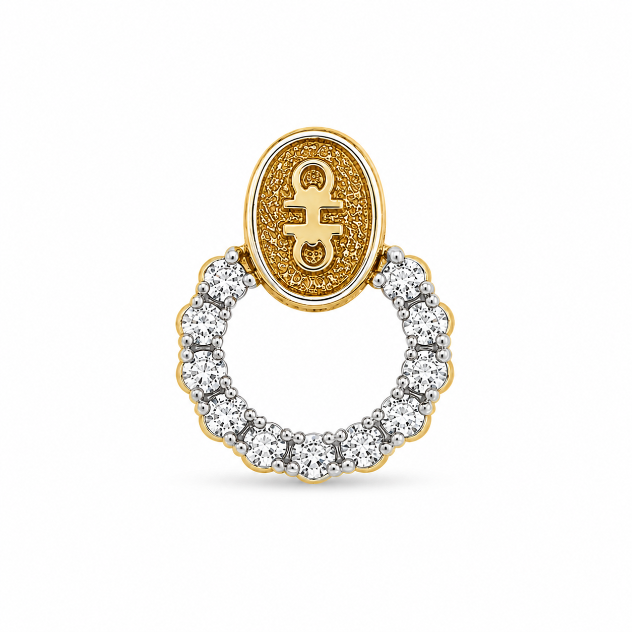 10KT Yellow Gold Designer Pendant [A1B5]