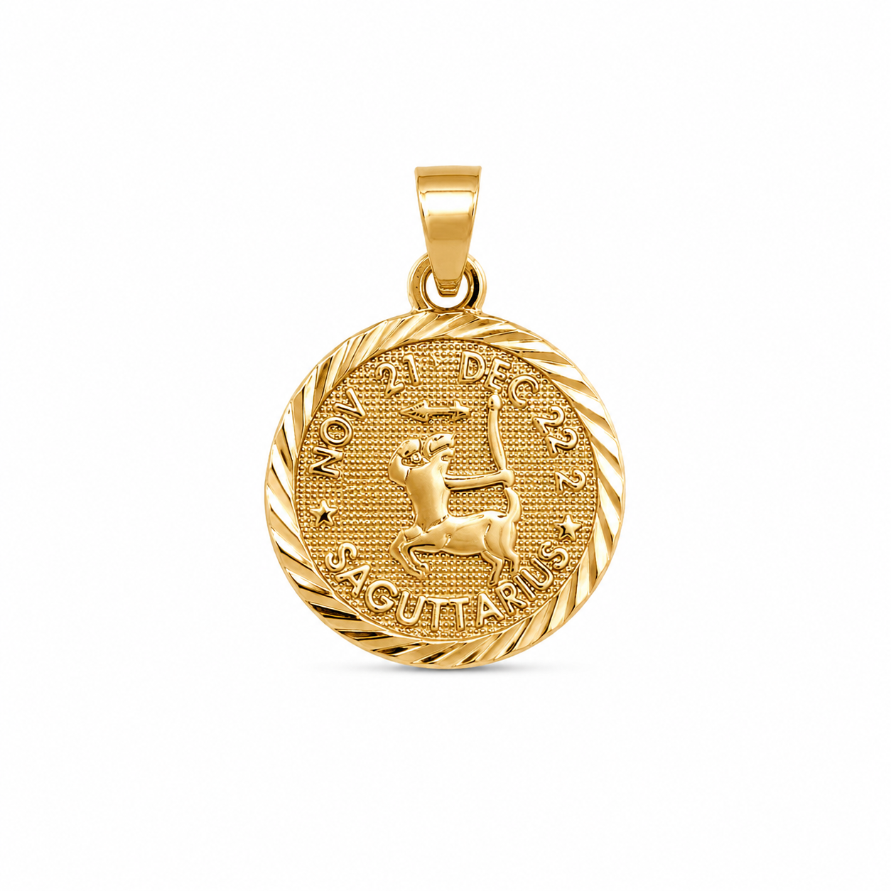 14KT Yellow Gold Sagittarius Pendant [A0B3]