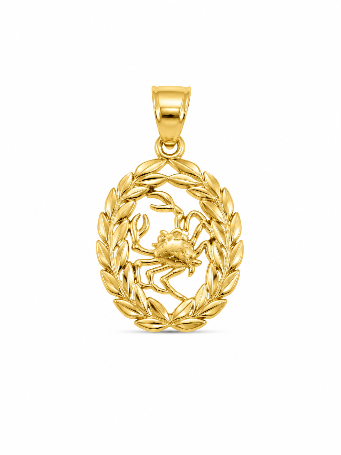 14KT Yellow Gold Cancer Pendant [A1B3]