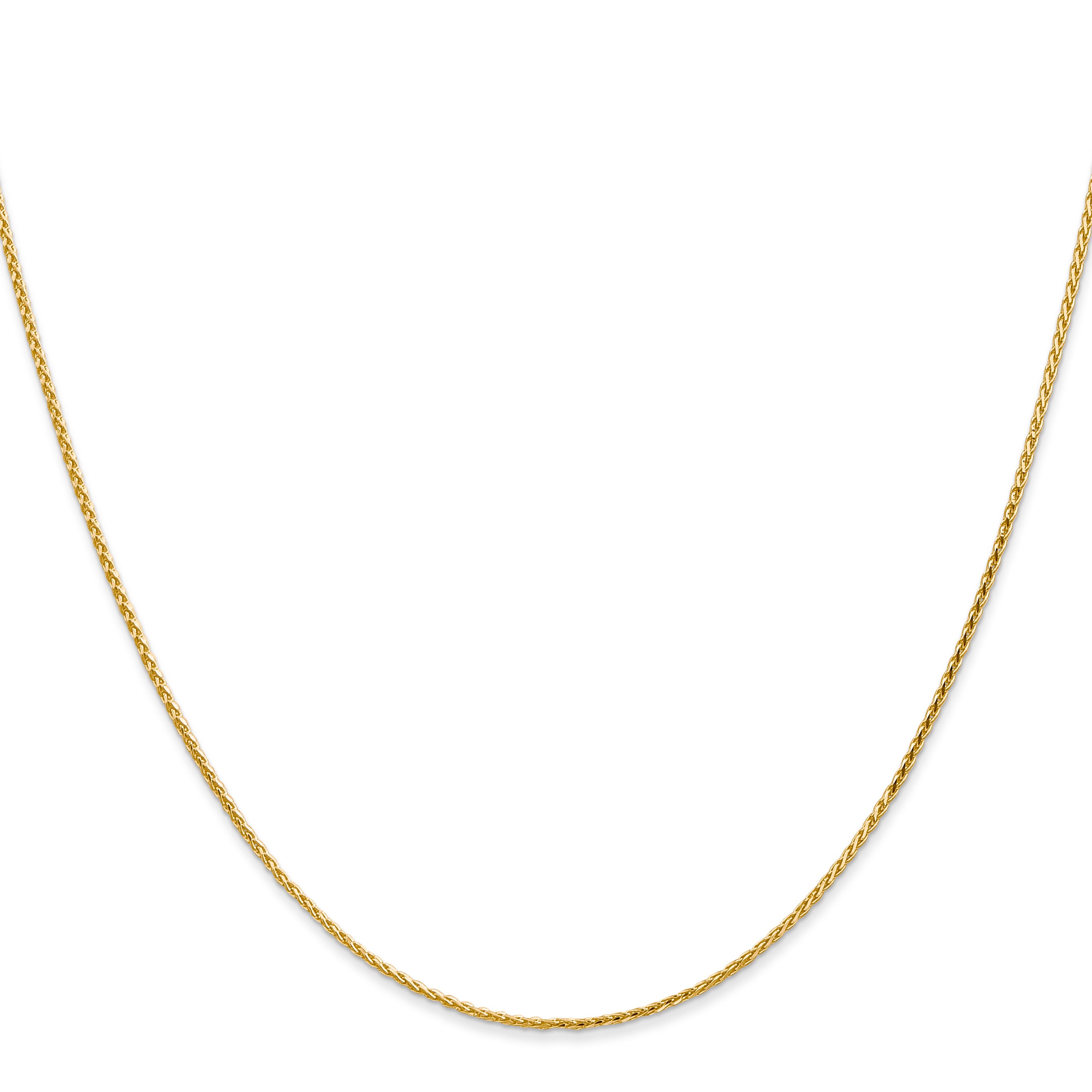 14K 1.0mm D/C Wheat Chain