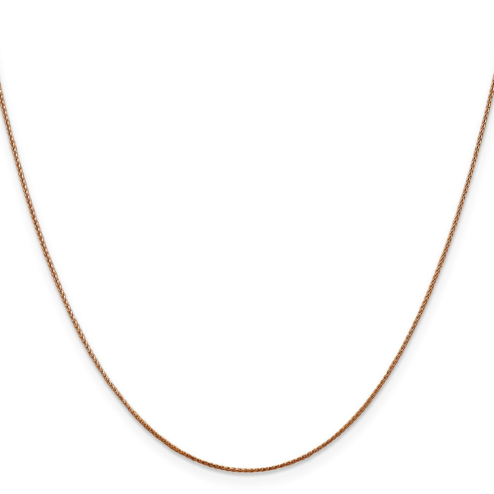 14K Rose Gold .8mm Spiga Chain