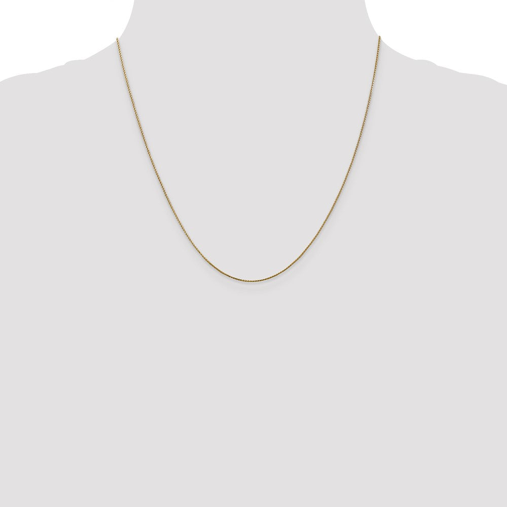 14K Rose Gold .8mm Spiga Chain