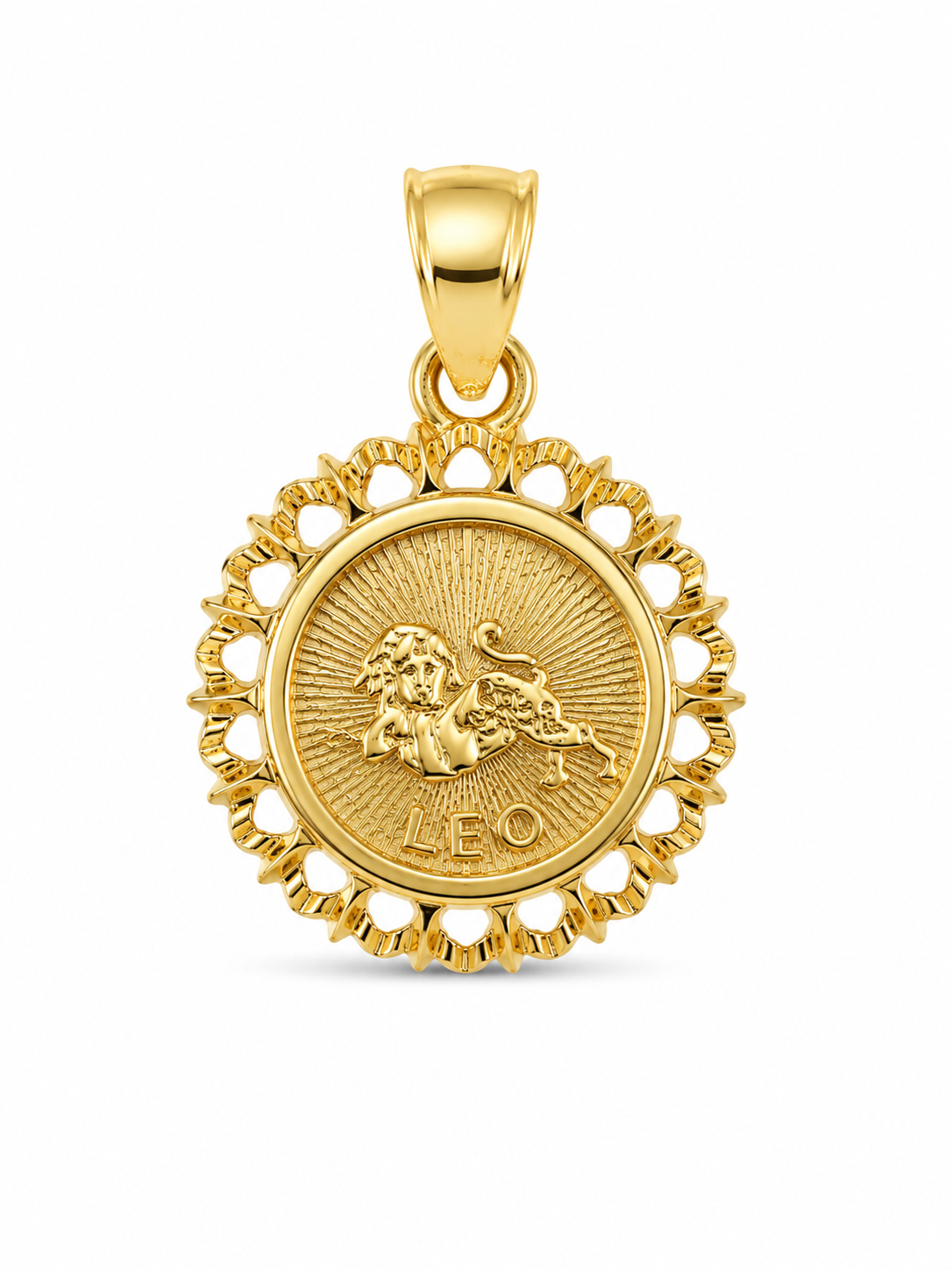 14KT Yellow Gold Leo Pendant [A2B0]