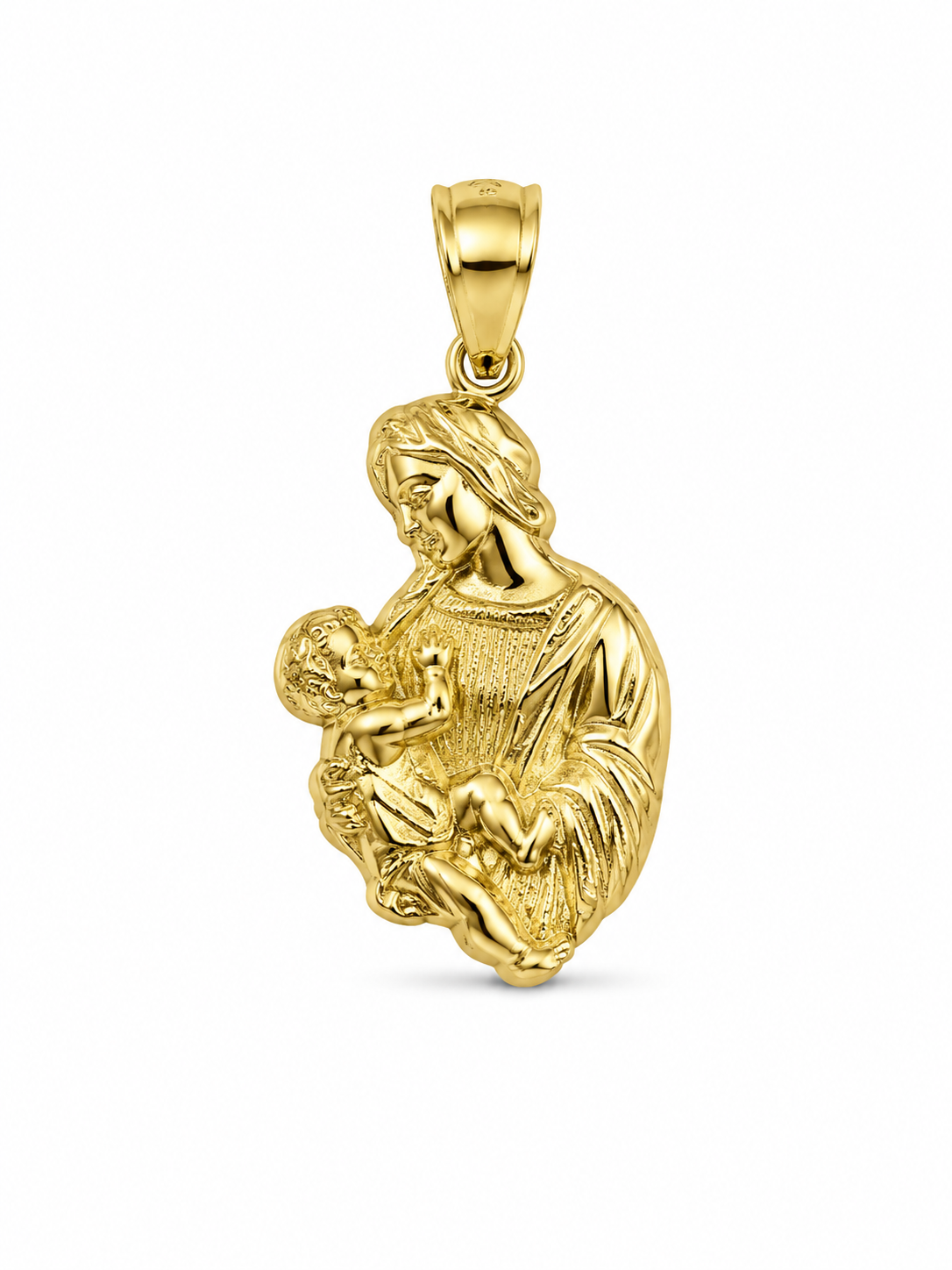 10KT Yellow Gold Virgin of Guadalupe Pendant [A3B0]