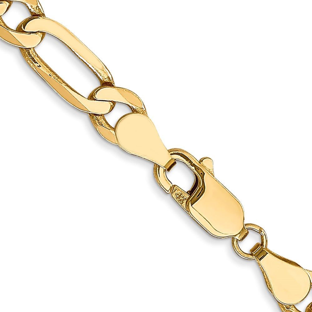 14K 5.50mm Flat Figaro Chain