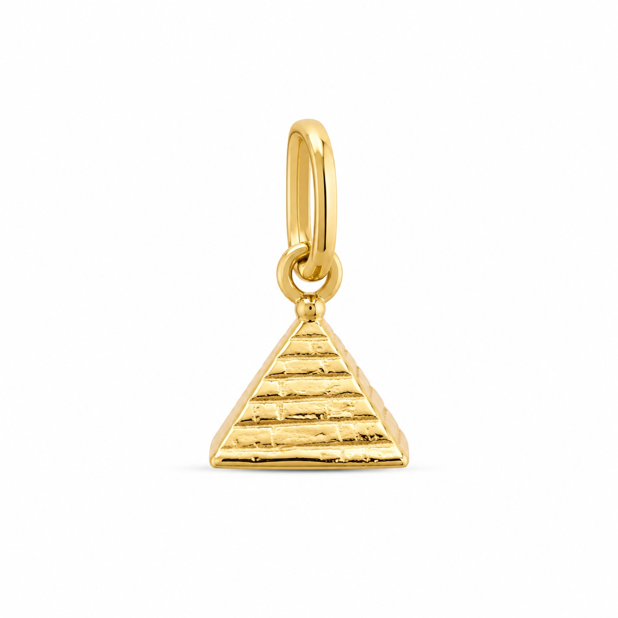 14KT Yellow Gold Pyramid Pendant [A0B8]