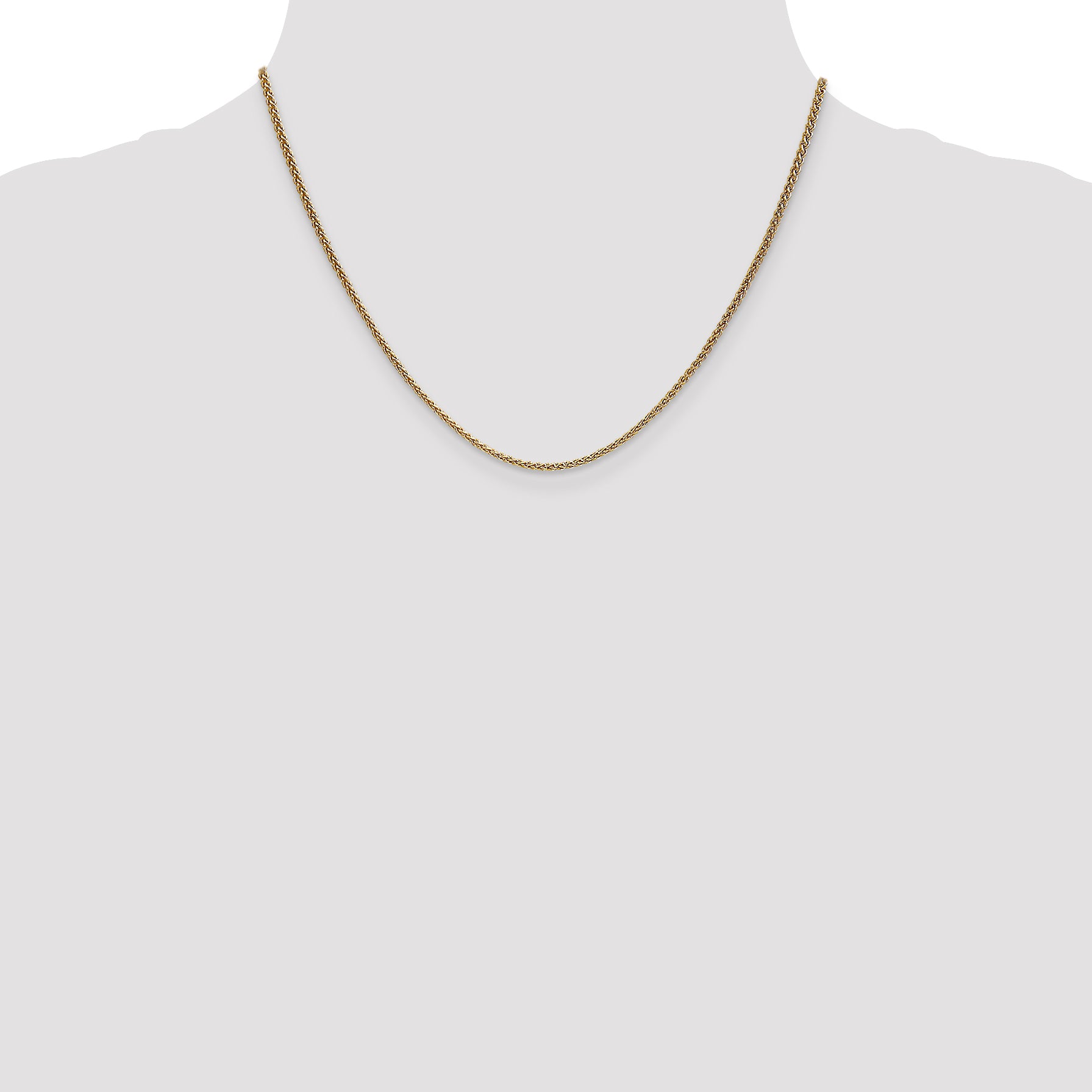 14K 1.65mm Spiga Chain