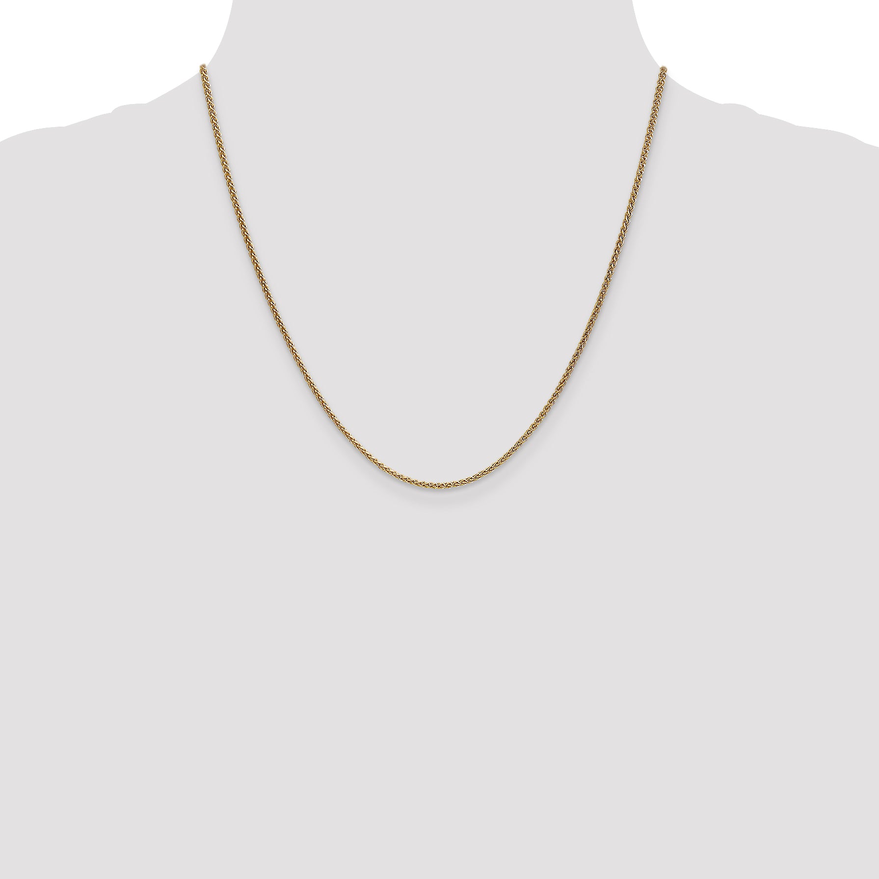 14K 1.65mm Spiga Chain